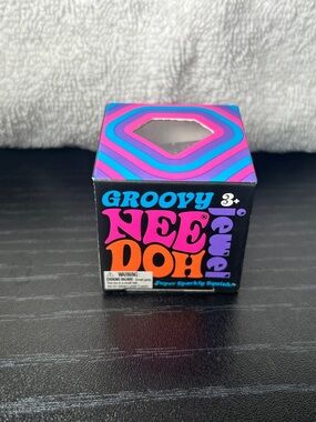 NeeDoh Groovy Jewel Mini Sparkly Squish Toy - Purple